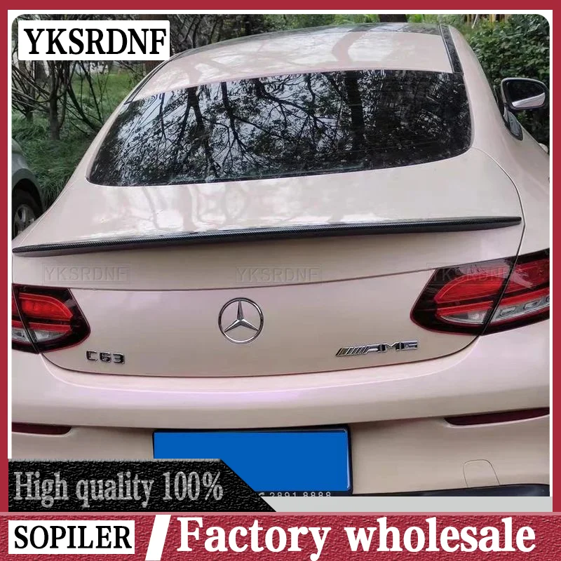 Для Mercedes-Benz W205 C-class COUPE 2-дверный 2015 2016 2017 2018 2019 спойлер из АБС-пластика