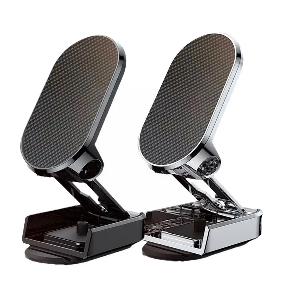 Универсальный вращающийся на 720 градусов металлический магнитный автомобильный держатель для телефона Складная стойка для телефона магнитное крепление на вентиляционное отверстие GPS Поддержка Для iPho G4A7