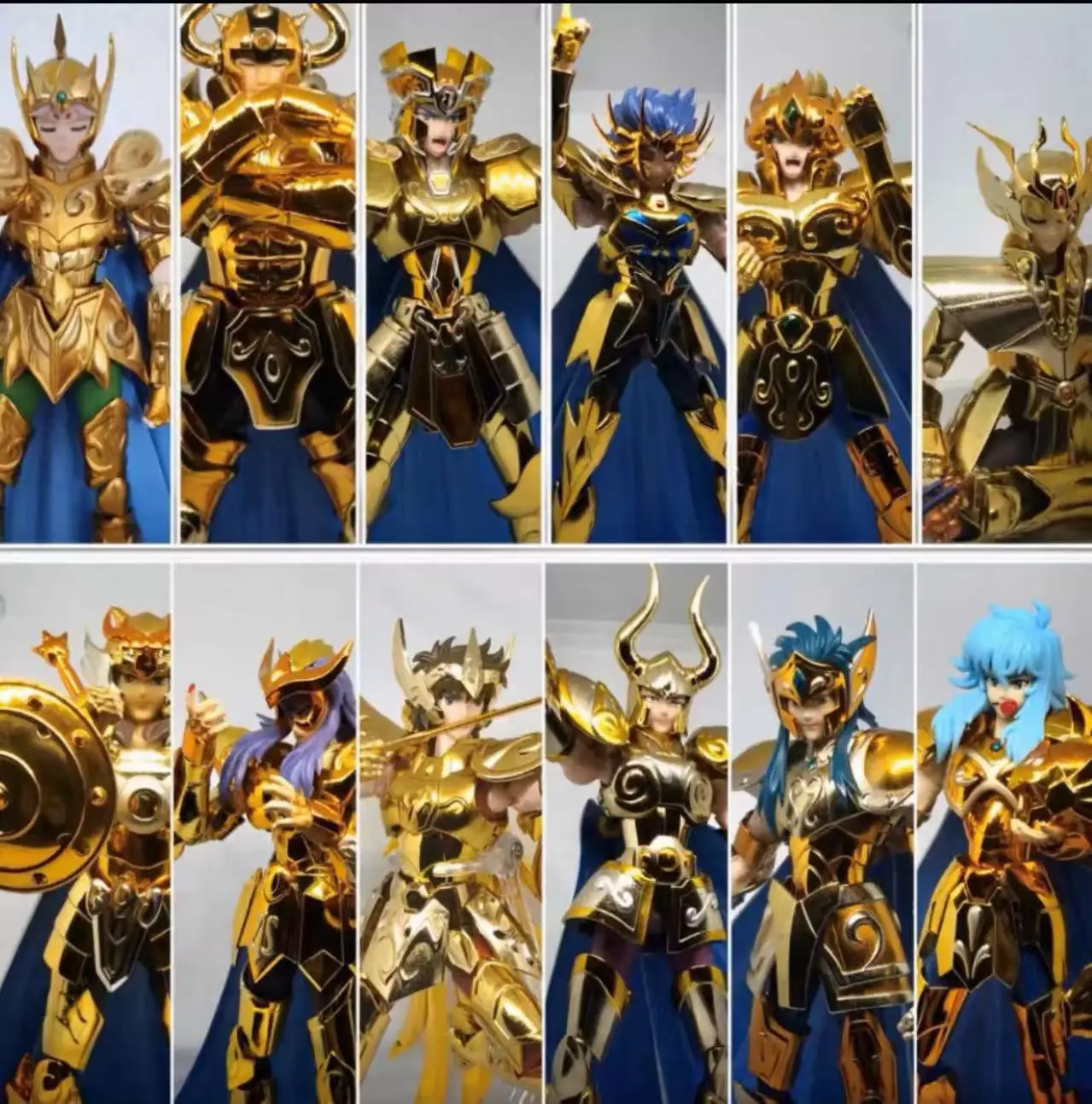 Фото В наличии CS Saint Seiya Myth Cloth EX Capricorn Shura/Leo Aiolia/Aries MU/Libra Dohko/Virgo Gold Knights Zodiac Фигурка №1