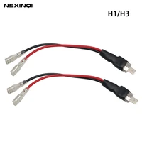 2pcs led hid h1 replacement single converter wiring connector cable conversion lines adapter holder headlight