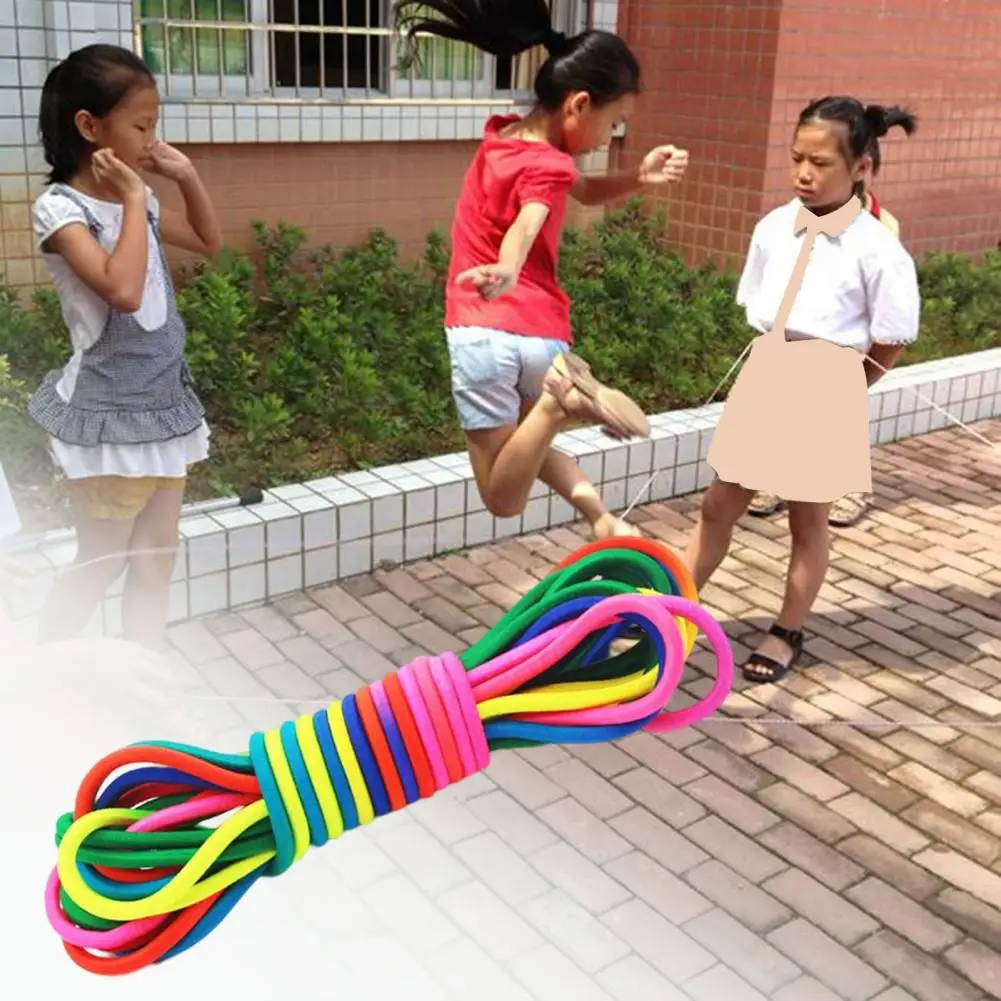 

Skipping Rope Toy Reusable Rubber Band Game Polyester Entertainment Attractive Rubber Band Skipping Rope Toy Bouncy Game