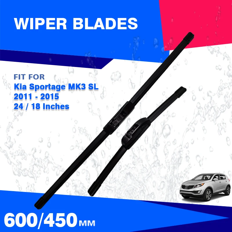 Щетки стеклоочистителя передние для Kia Sportage MK3 SL 2011-2015 24/18 дюймов