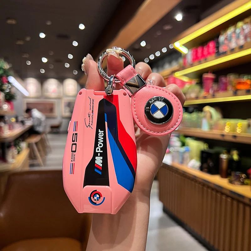 Чехол для ключей из АБС-пластика в гоночном стиле со светодиодной подсветкой BMW 5 7
