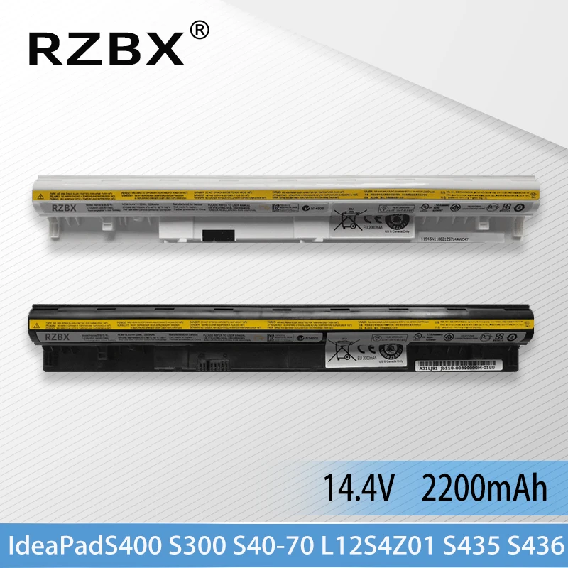 

RZBX Laptop Battery L12S4Z01 For Lenovo IdeaPad S300 S310-ITH S400-BNI S400U S405-ASI/AFO/AEI S410 Touch S415-EON i1000-ISE S400