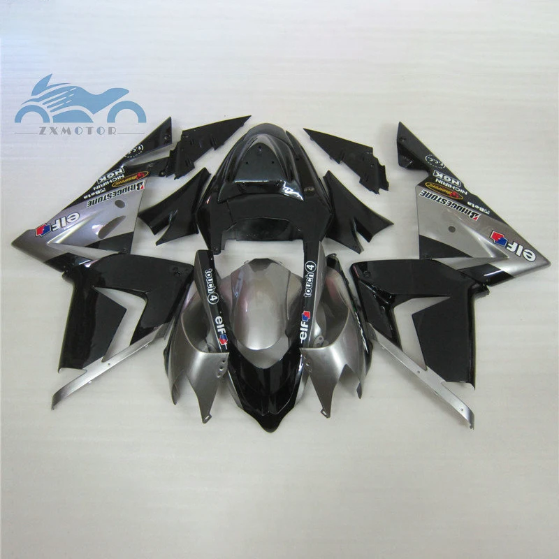 

Upgrade your Motorcycle fairing kits for KAWASAKI Ninja ZX 10R 2004 2005 aftermarket fairings kit 04 05 ZX10R black gray parts