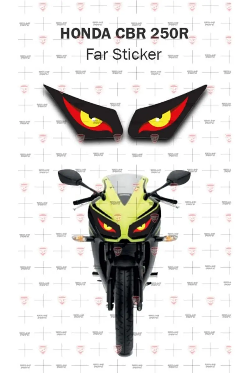 

Пленка для фар желтого и красного цвета для Honda Cbr 250r