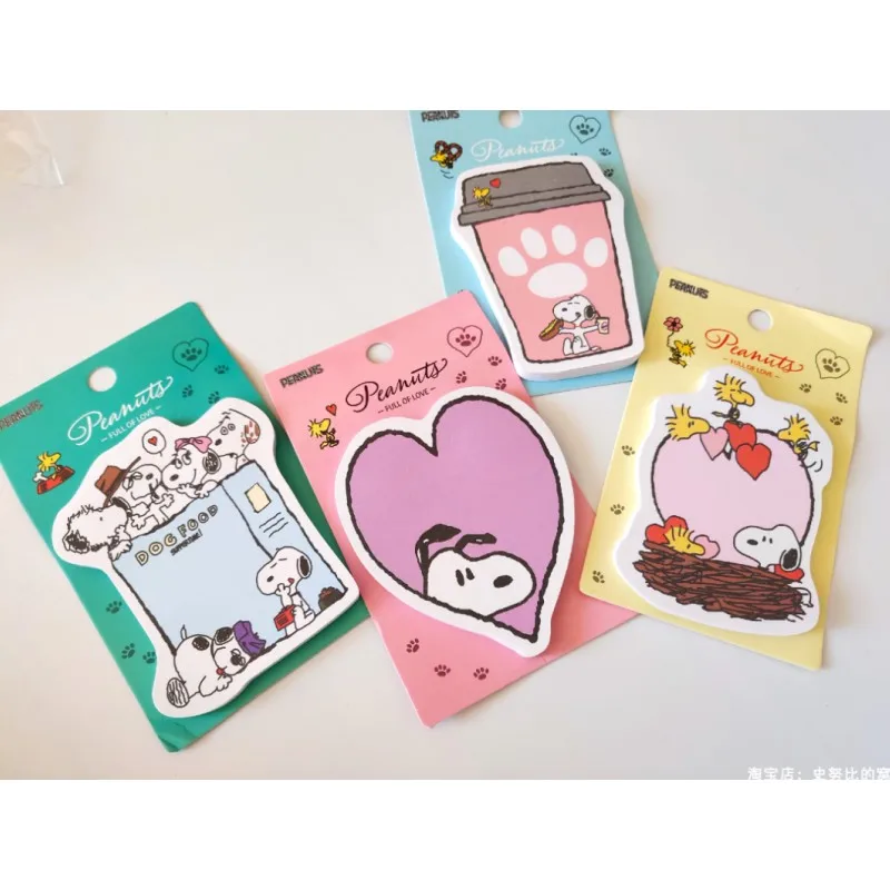 

Kawaii Peanut Comics Anime series Snoopy Cute Fashion Cartoon Pattern Shaped sticky notesd N stickersd Stationery Gifts
