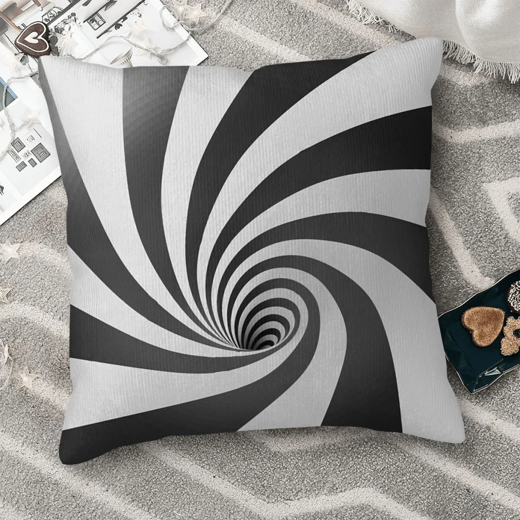 

Wormhole Throw Pillow Case 3D Vortex Illusion Funny Cushion Home Sofa Chair Print Decorative Hug Pillowcase