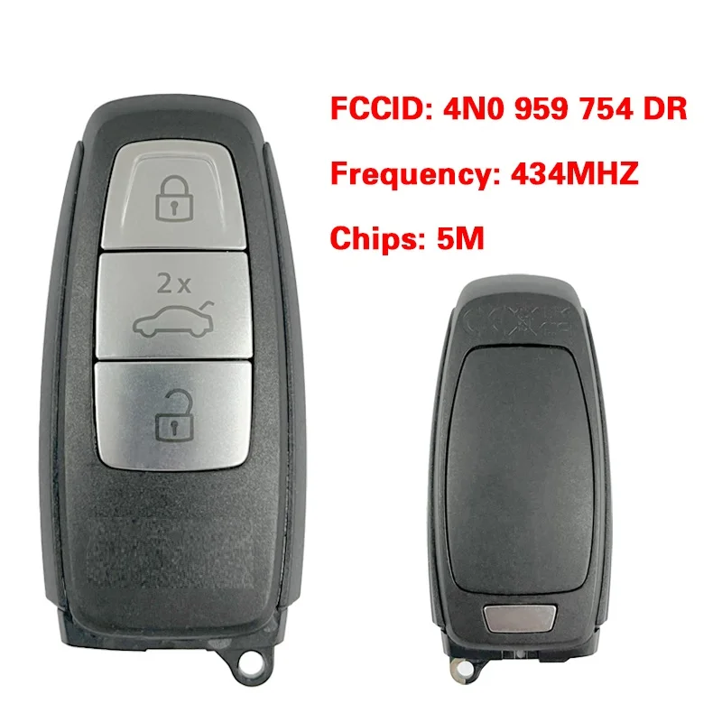 

CN008199 OEM H10 Высокий пульт дистанционного управления FCC 4N0 959 754 A 434,4 МГц 5M чип для автомобильного ключа Q7 перед 2020 подходит для программатора VVDI и KYDZ MLB