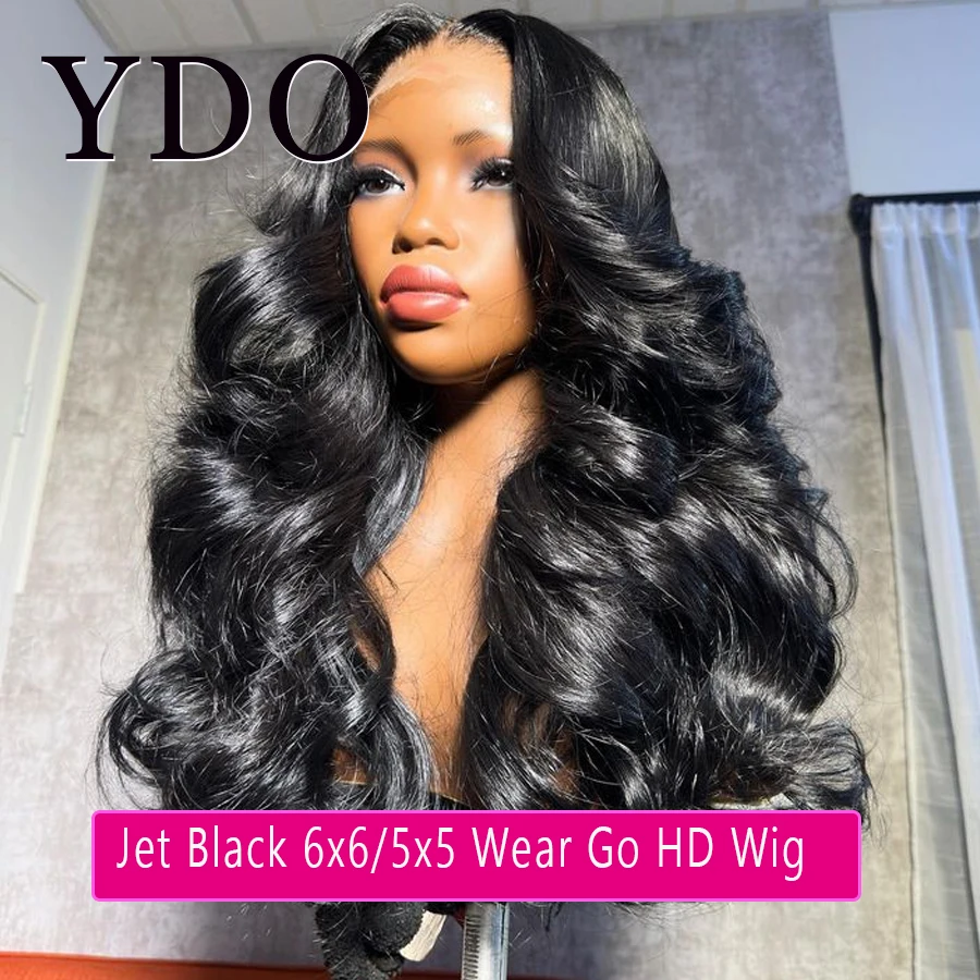 Парики на сетке без клея Jet Black 250% 7x7 6x6 5x5