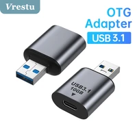 usb 3 1 otg adapter type c male to usb adapter cable converters data transfer for macbook samsung huawei usb c type c connector