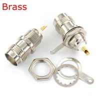 tnc female plug connector tnc with nutwasher o ring bulkhead panel mount nut socket solder cup nickel plated brass rf coaxial