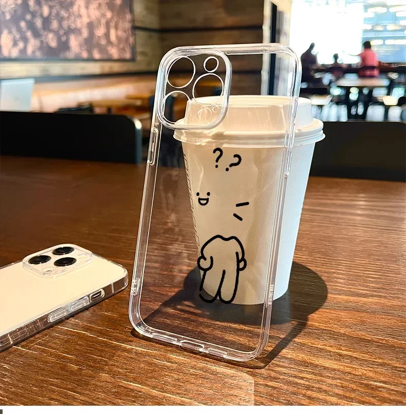 Забавные парные чехлы для iPhone 14 11 12 13 15 Pro Max Mini SE 7 8 Plus XR XS