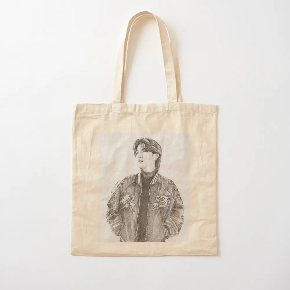 Min Yoongi and Dragon Jacket Tote Bag роскошная женская сумка для покупок холщовая сумка-тоут