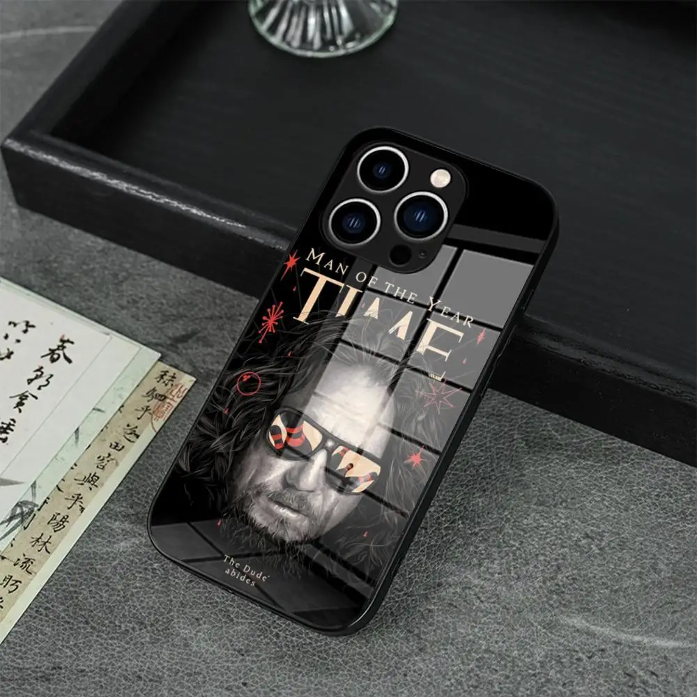 Фото Чехол для телефона The Big Lebowski для iPhone 17 16 Pro Max 15 14 Pro 11 12 13 Plus Mini, Samsung Galaxy S26 S25, стеклянный чехол для телефона №2