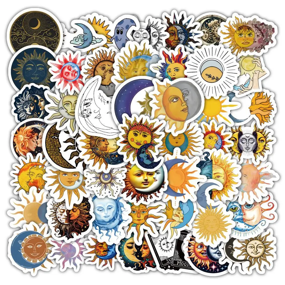 60 шт. стикеры в виде Луны и солнца