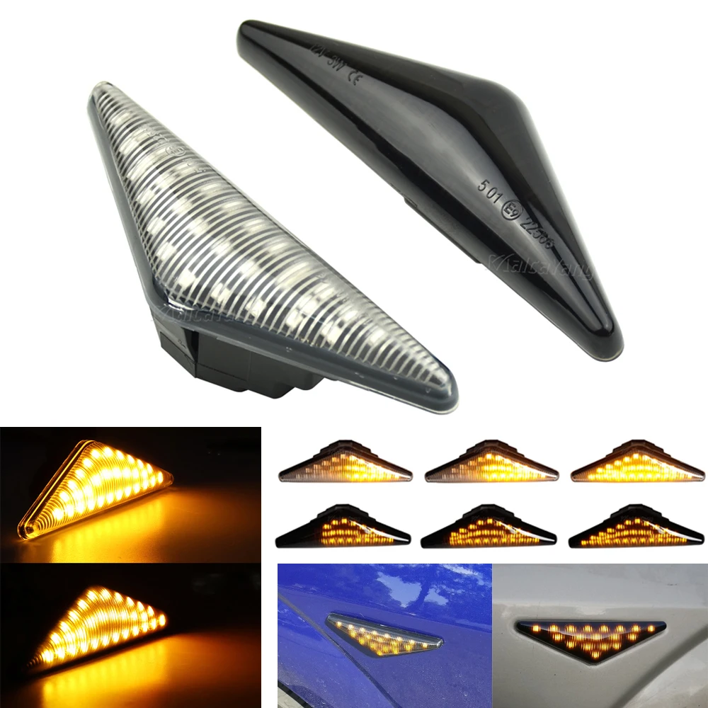 

Flashing Sequential Lamp For Ford Focus MK1 1998-2004 Indicator Blinker Turn Signal Side Marker Light For Mondeo MK3 2000-2007