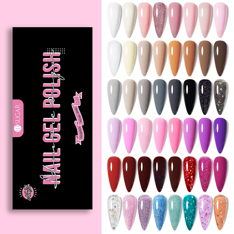 

UR SUGAR Nail Gel Polish Kit 6pcs/set Soak Off UV LED Nails Varnish Set Semi Permanent Nail Art Gels Varnishes Gift Box DIY