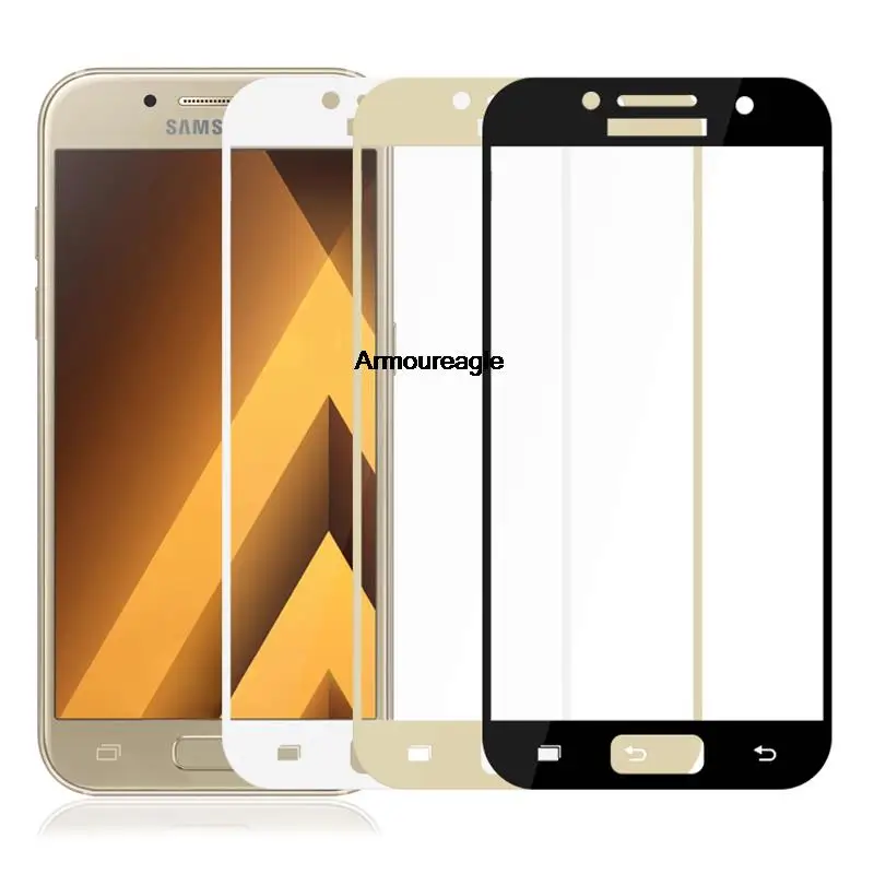Для Samsung Galaxy A5 2017 закаленное стекло защитная 3D полноэкранная крышка