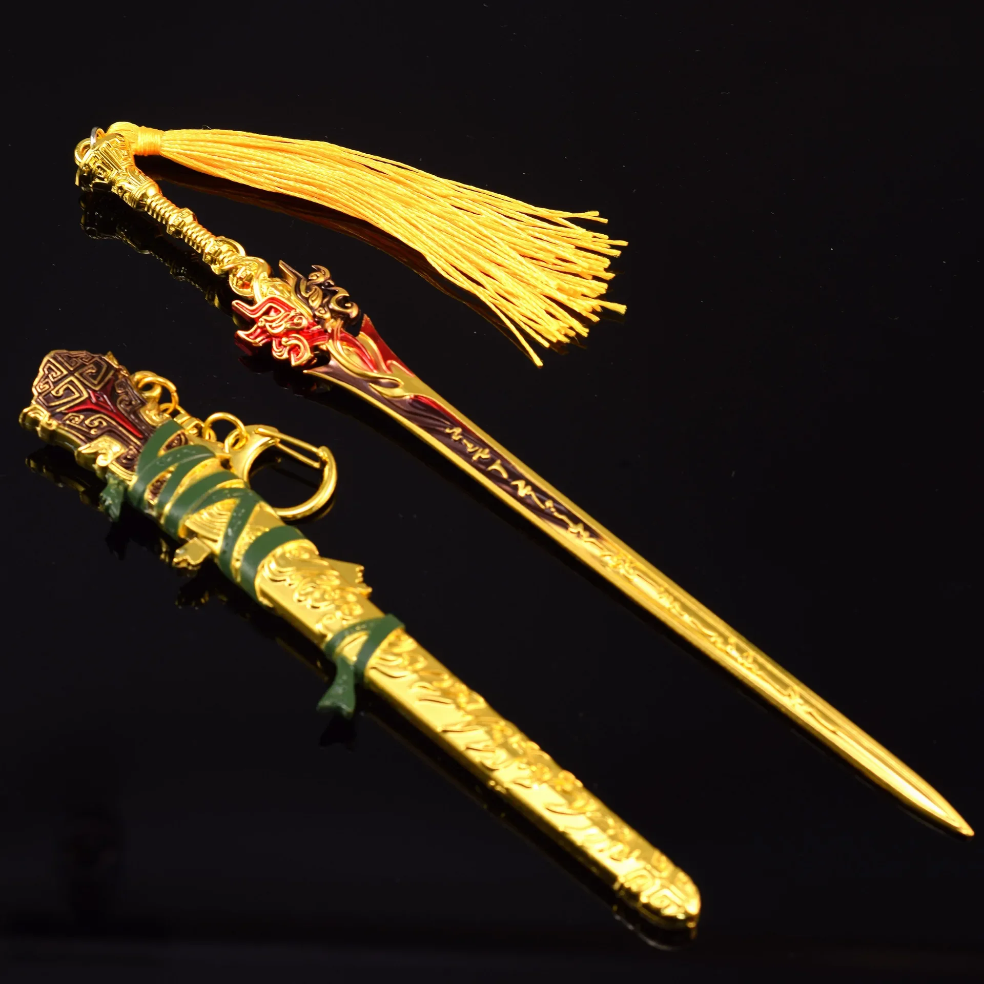 22 см Naraka: Bladepoint игровая периферия золотой меч Mingche цельнометаллические поделки
