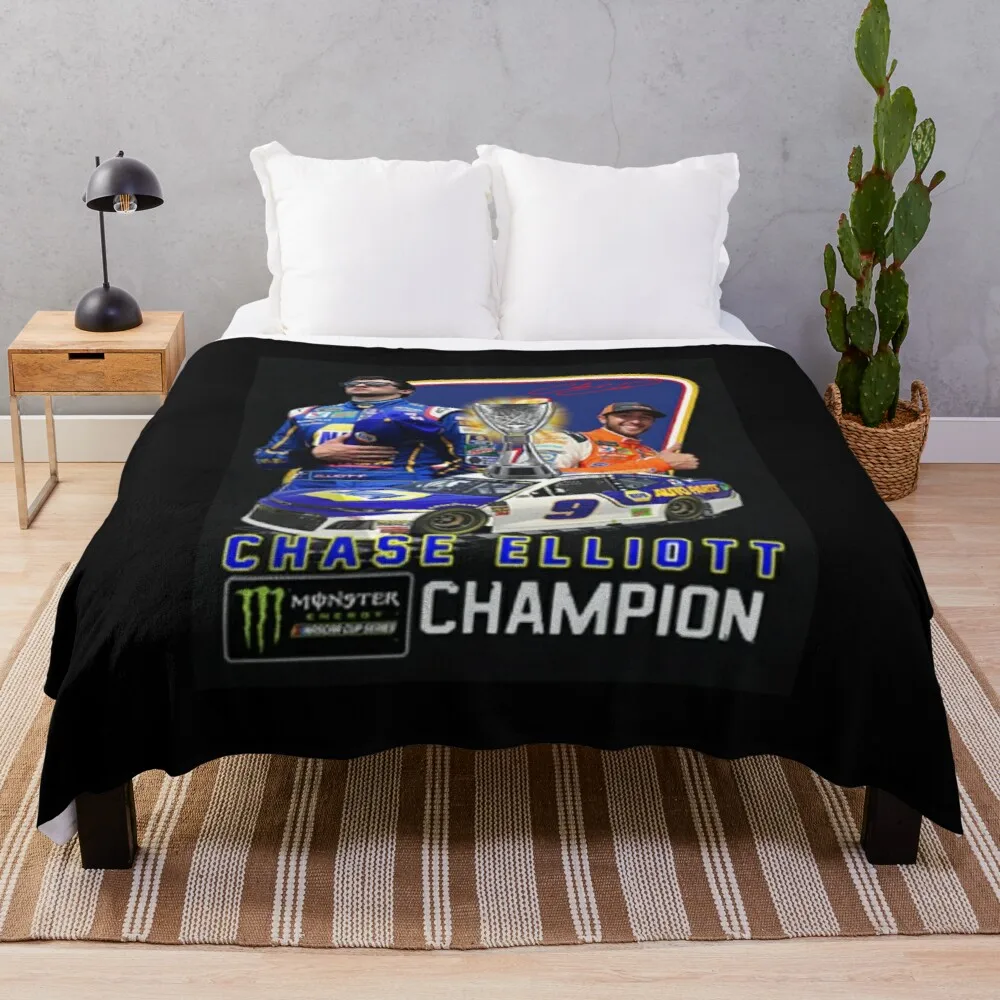 

chase elliott Championship Throw Blanket Sofa quilt goods for home and comfort Decorative sofa blankets luxury designer blanket