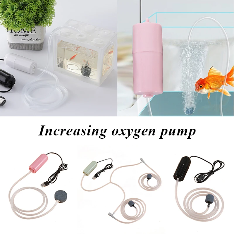 

5v 1W Aquarium Oxygen Air Pump Fish Tank USB Silent Mini Portable Air Compressor Aerator Small Oxygenator Aquarium Accessories