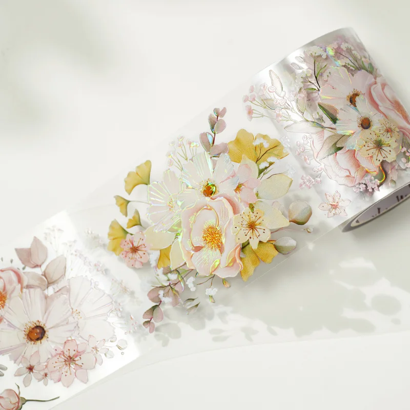 

5 м очаровательные розовые и синие цветочные блестящие декоративные ленты для домашних животных