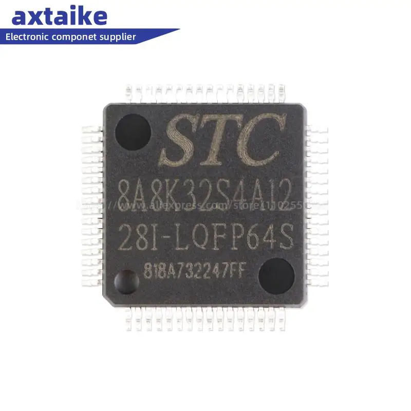 

STC8A8K32S4A12-28I-LQFP64S Single-Chip Microcomputer Integrated Circuit Chip Original Genuine Patch MCU IC 8A8K32S4A12