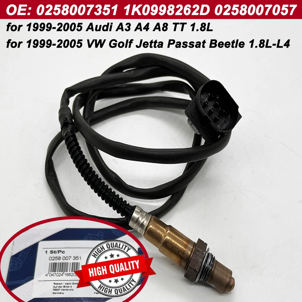 

OEM 17014 0258007351 LSU4.2 Широкополосный датчик O2 AFR для VW Jetta Audi A3 A4 A8 1999-2005 гг., 1.8L-L4 1K 0998262 Д 0258007057 234-5112