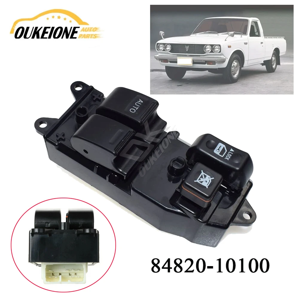 

Front LH Driver Power Window Lifter Control Switch Button for Toyota Hilux Yaris 2004-2015 Sienna Tundra Pickup 84820-10100