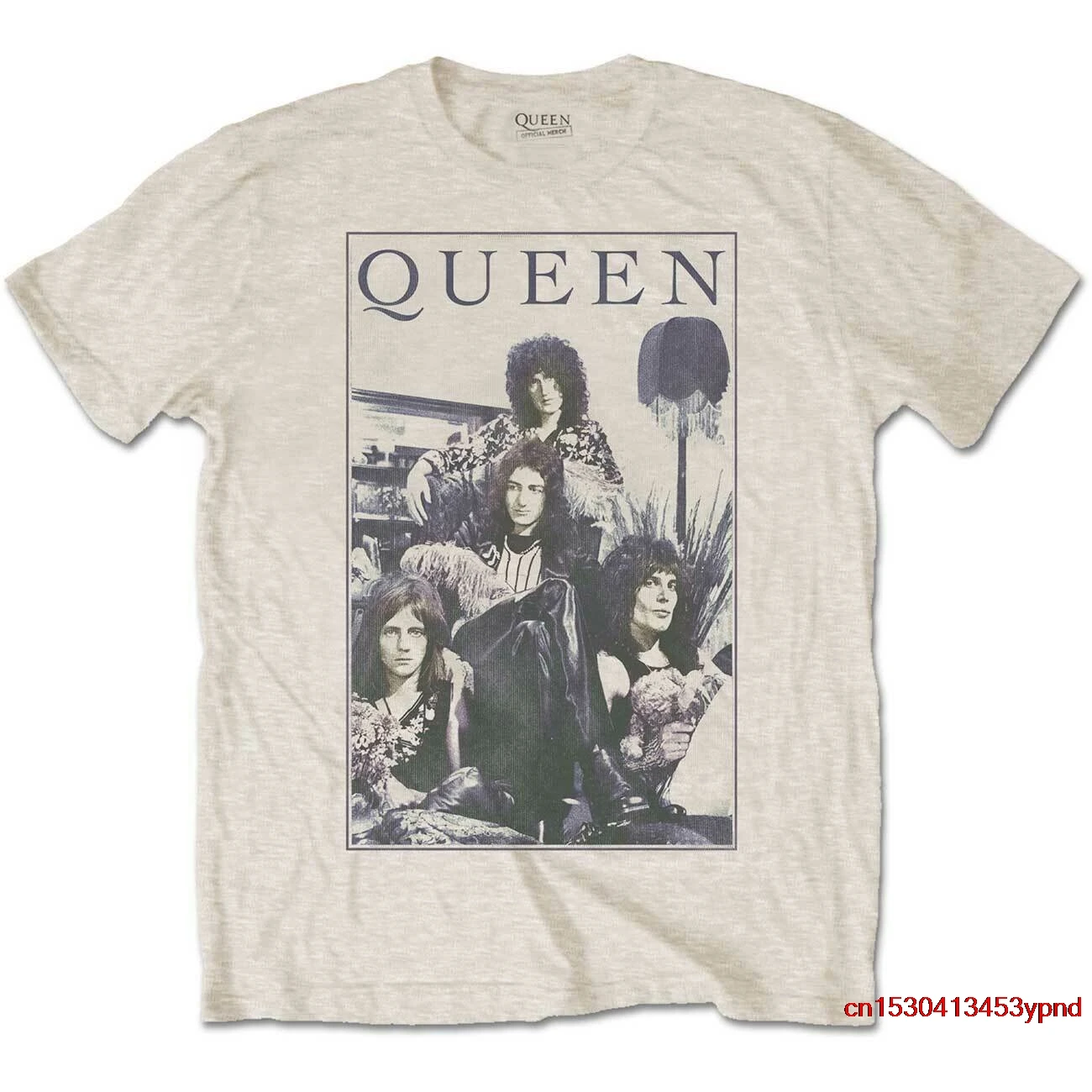 

Queen Freddie Mercury Brian May Band Profile 2 Tee T-Shirt Mens man's t-shirt queen tee