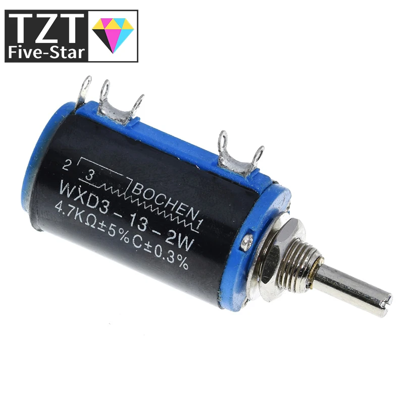 Потенциометр с проволочной обмоткой TZT WXD3-13-2W 100 200 220 470 680 R Ом 1K 2.2K 3.3K 4.7K 5.6K 6.8K 10K 22K 33K