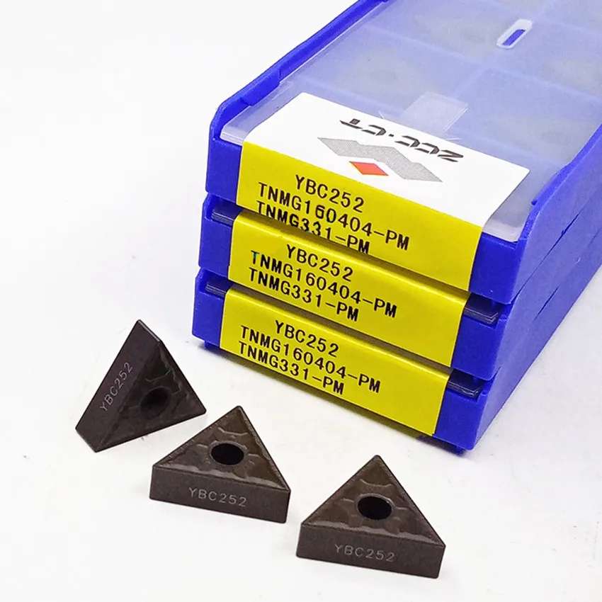 ТНМГ 160404 -ПМ YBC252/TNMG 160408 160412 -PM YBC252 TNMG331 TNMG332 TNMG333 ZCC.CT Твердосплавные вставки с ЧПУ 10