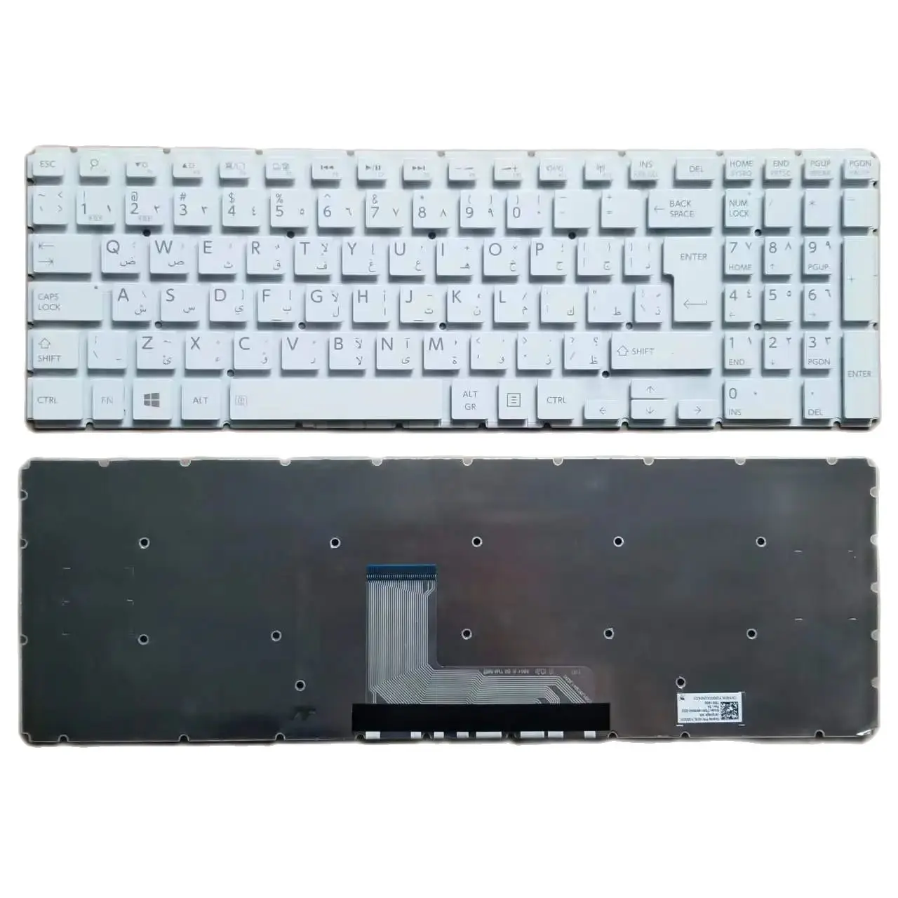 

Новая арабская клавиатура AR для Toshiba Satellite L50-B L50D-B L50T-B L50t-C L55-C без рамки, белая AEBLYQ00020
