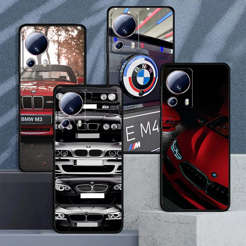 

BMW Sports Luxury For Xiaomi Mi 13 12 11 10 11T 10T 9T 9 8 Note 10 Ultra Pro Lite TPU Soft Silicone Black Phone Case Coque Capa