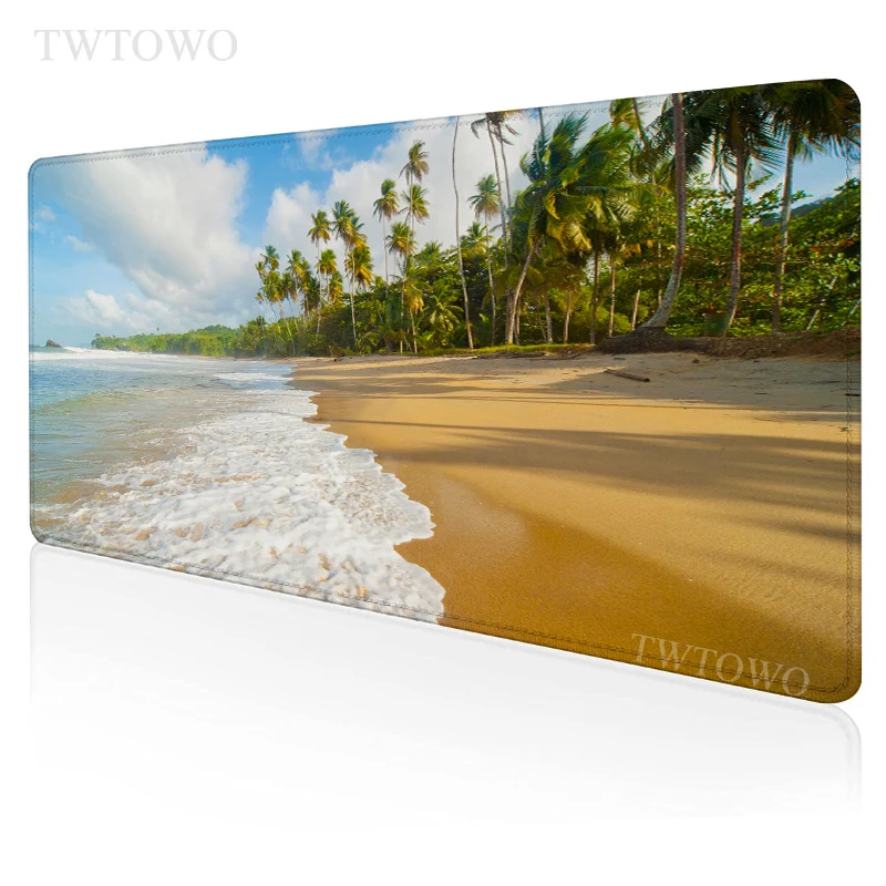 

Tropical Beach Palm Mouse Pad Gamer XL Custom Home New Mousepad XXL Desk Mats Carpet Soft Office Desktop Mouse Pad Mouse Mat