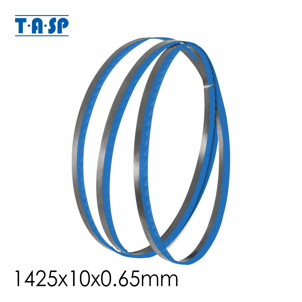 

Полотно ленточной пилы TASP 56 дюймов, 1425 мм, 1425x10x0,65 мм, 6 TPI, полотно ленточной пилы для резки древесины для 8 дюймов Draper Nutool Delta FOX Silverline