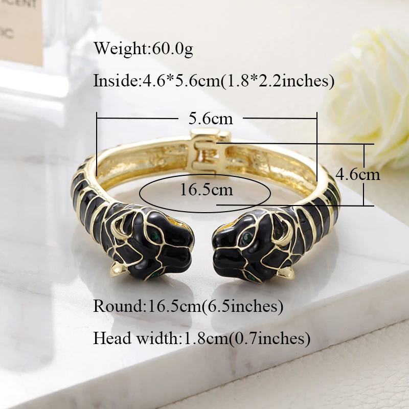 Браслеты унисекс эмалированные в виде животных леопарда пантеры Пумы