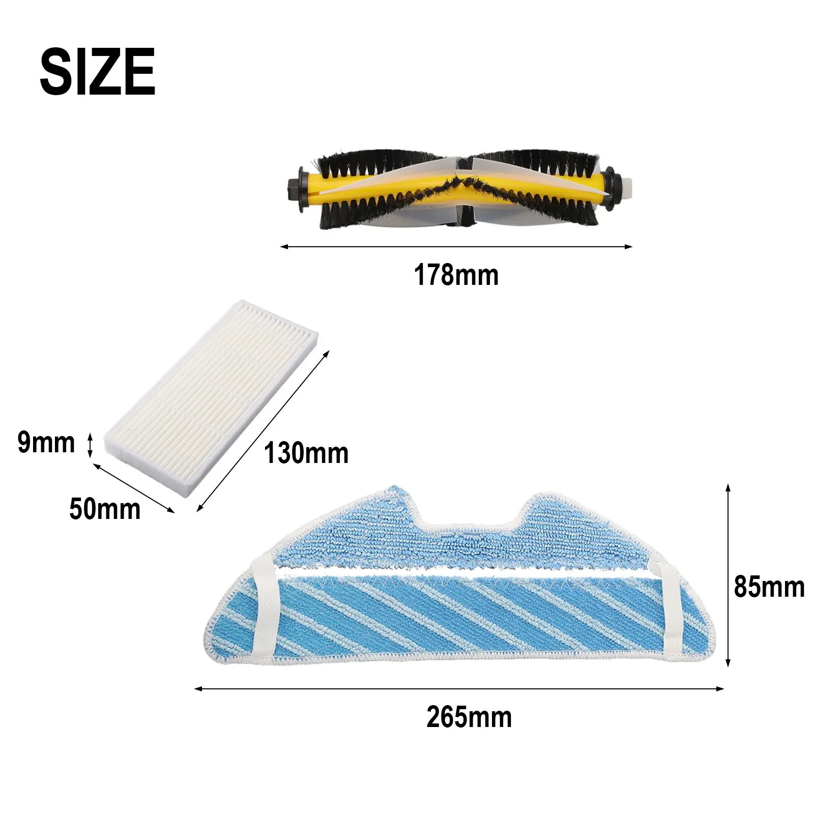 Превосходная чистка пола с тряпками для швабры и комплектом сменных боковых