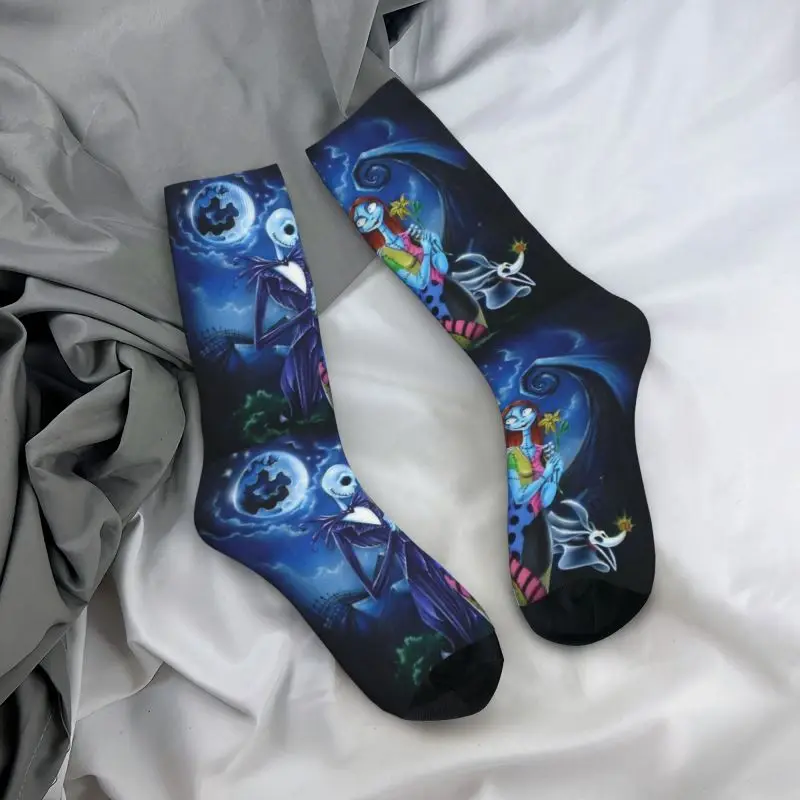 Рождественские носки в стиле Харадзюку Джек Салли кошмар женские мужские теплые