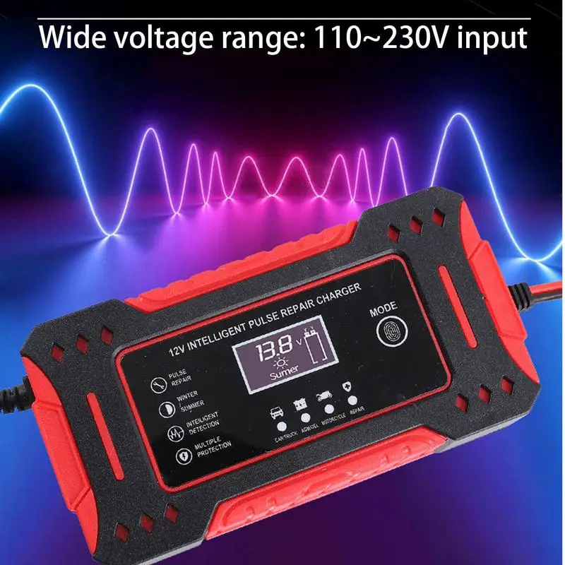 Автомобильное зарядное устройство портативное для автомобильного аккумулятора