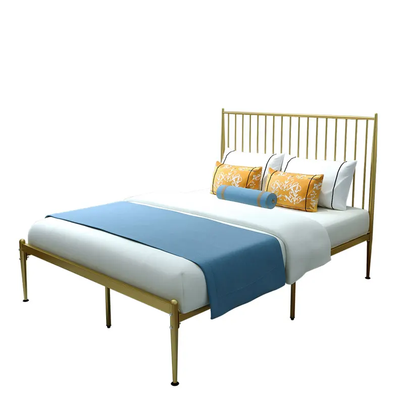 Кованая железная кровать в европейском стиле современная принцессы для одного