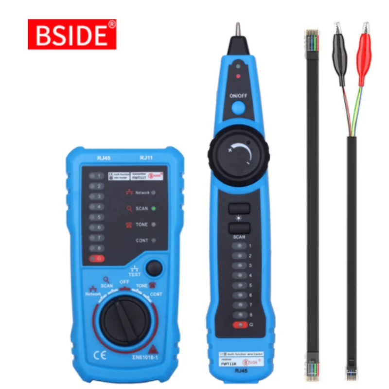 

Инструменты BSIDE FWT11 тестер сетевого кабеля детектор RJ11 RJ45 Cat5 Cat6 тестер телефонной линии трассировщик тонера Ethernet LAN линейный искатель