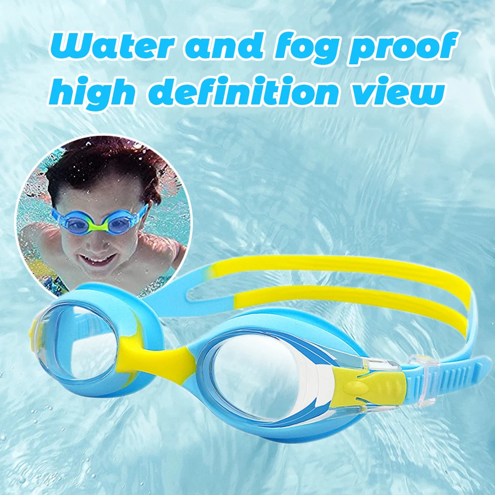 

Waterproof Silicone Kids Swim Goggles Anti Fog No Leak Swiming Children Goggles Adjustable Swimming goggles Non-slip SEC88