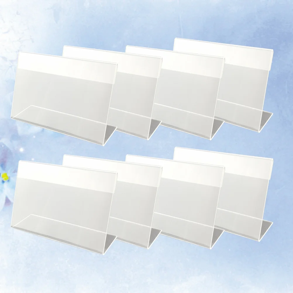 

30 Label Holder Replacement Transparent Price Label Holders Merchandise Sign Desk Cord Holder for Supermarket Mall Shop