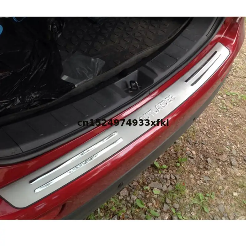 

Высококачественная Накладка для протектора багажника из нержавеющей стали, Накладка на порог для Mitsubishi Outlander 2013-2021, автомобильный Стайлинг