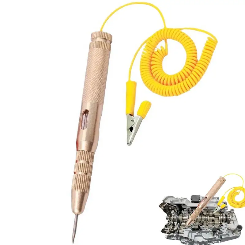 

Circuit Tester Probe DC 6V-24V Voltage Test Pen Detector With 2m/6.56ft Extended Spring Wire Circuit Voltage Tester For