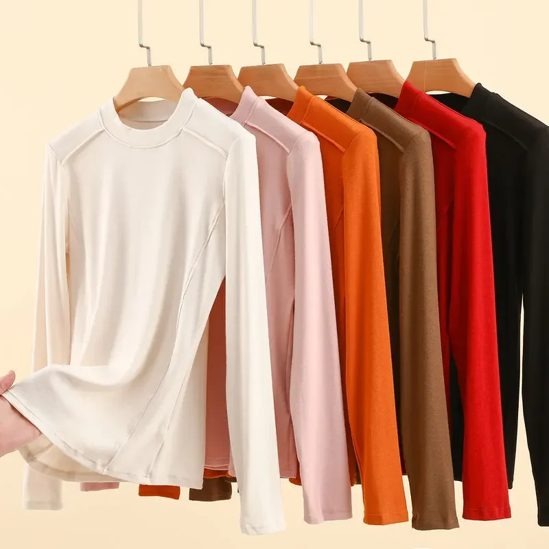 Футболки Dralon с воротником-стойкой и длинными рукавами осенне-зимние теплые