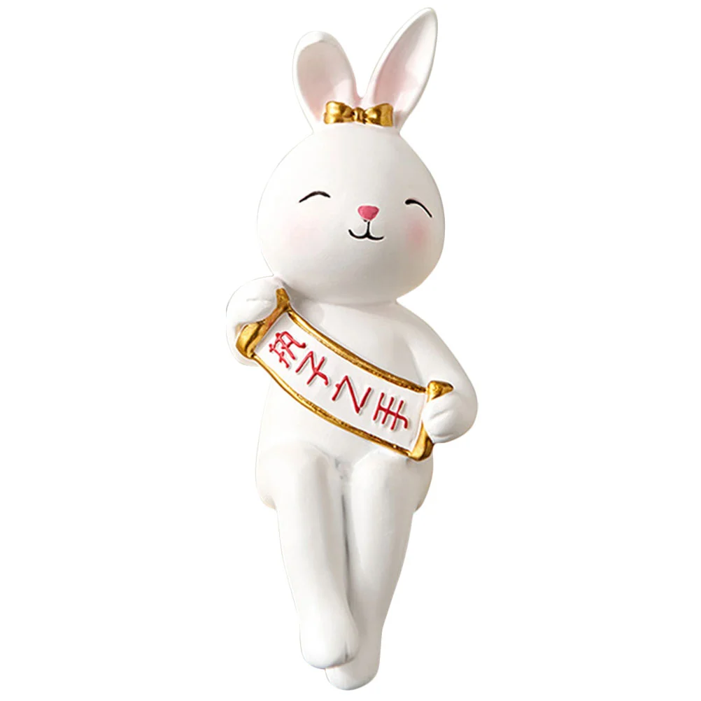 

Rabbit Bunny Statue Year Wedding Sculptureresin Figurines The Chinese New Decoration Decor Garden Miniature Crafts Desktop