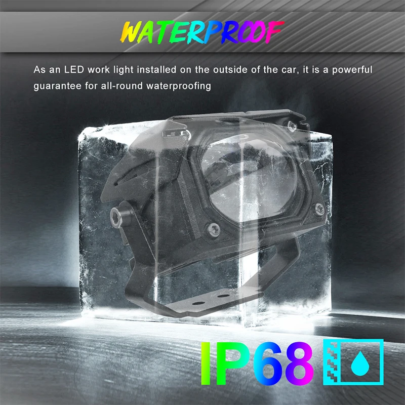 Светодиодные фары RGB для рабосветильник освесветильник противотуманные